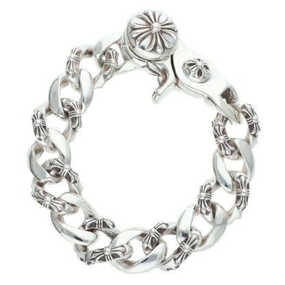 Chrome Hearts Fncy Chn Lnk Fancy Link Clip Silver Bracelet — view 2