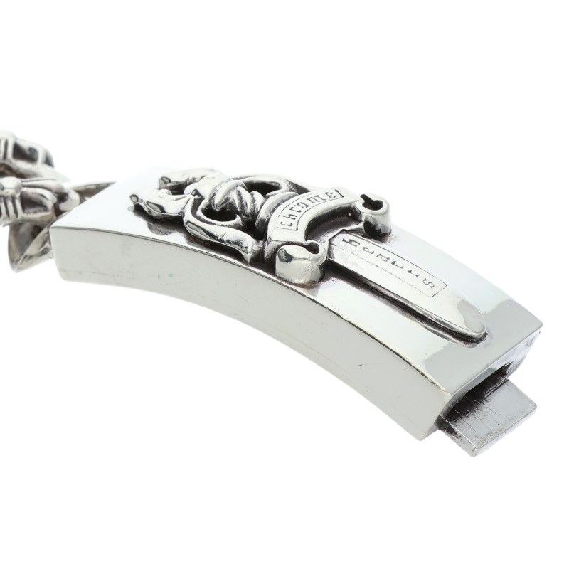 Chrome Hearts ID Dagger ID Fancy Link Silver Bracelet — view 4