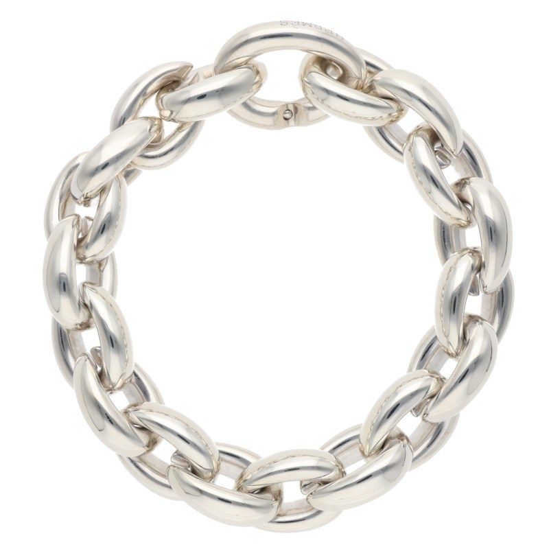 Hermes Acrobat GM Silver Bracelet