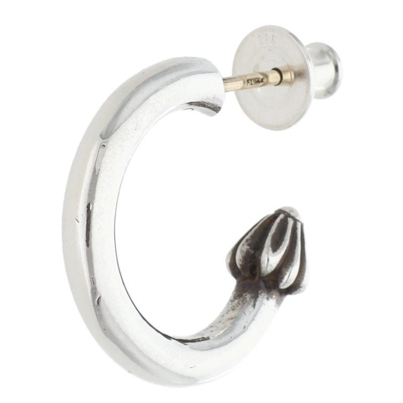 Chrome Hearts Hoop Plain Silver Earrings
