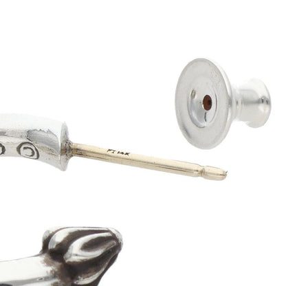 Chrome Hearts Hoop Plain Silver Earrings — view 4