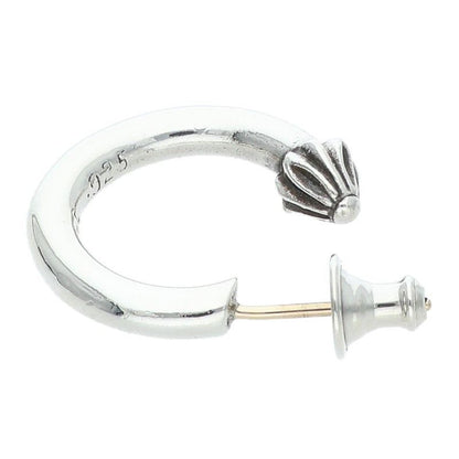 Chrome Hearts Hoop Plain Silver Earrings — view 4