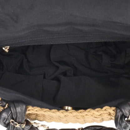 Chanel Coco Country Handbag with Raffia Charm — view 4
