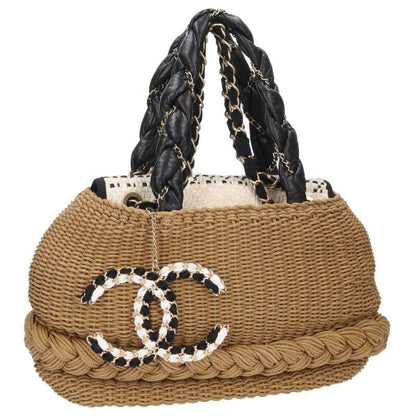 Chanel Coco Country Handbag with Raffia Charm