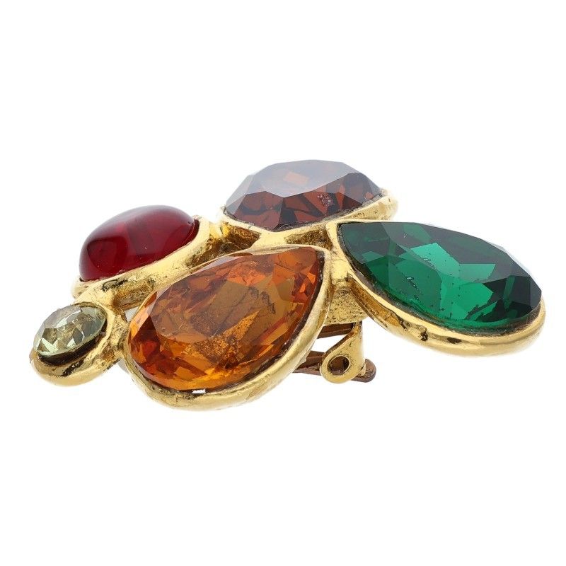 Chanel Gripoix Color Stone Earrings — view 5
