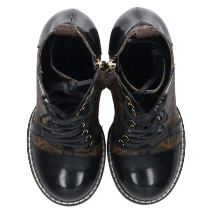 Louis Vuitton Star Trail Line Monogram Lace Up Heels Boots — view 4