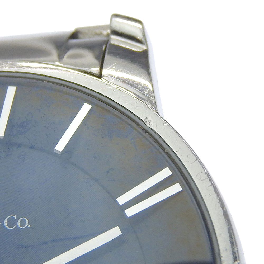 Tiffany & Co Atlas Dome Stainless Steel Quartz Analog Display Black Dial Watch — view 7