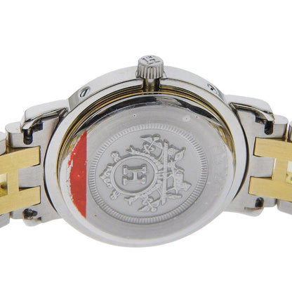 Hermes Clipper Stainless Steel Quartz Analog Display White Dial Watch — view 6