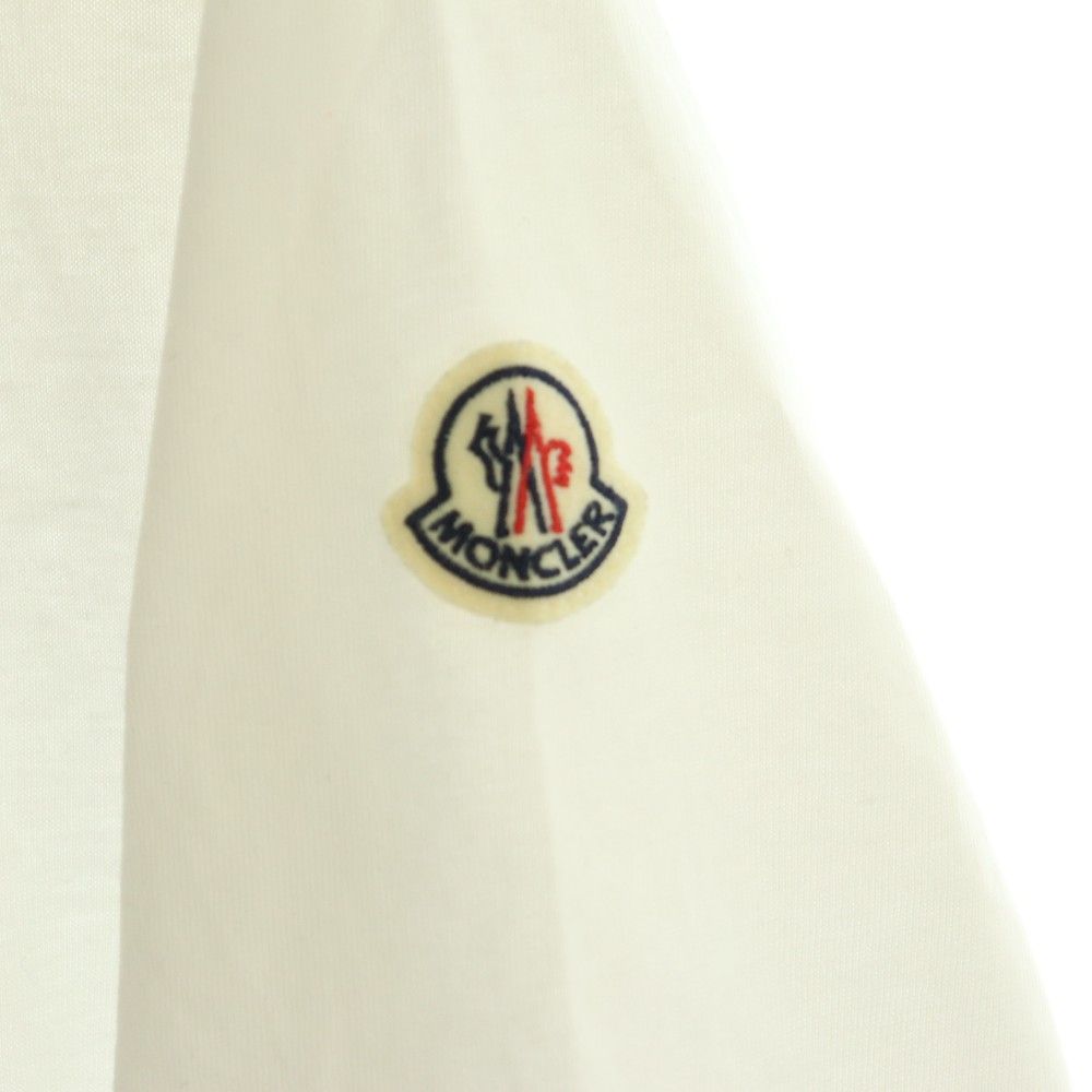 Moncler T-Shirt Short Sleeve Logo M White — view 6