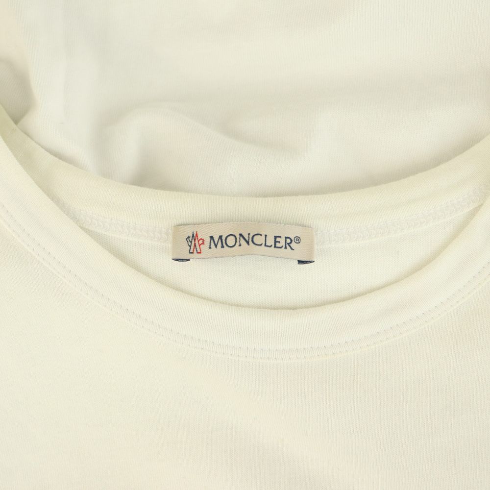 Moncler T-Shirt Short Sleeve Logo M White — view 7