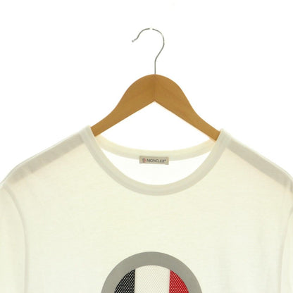 Moncler T-Shirt Short Sleeve Logo M White — view 3