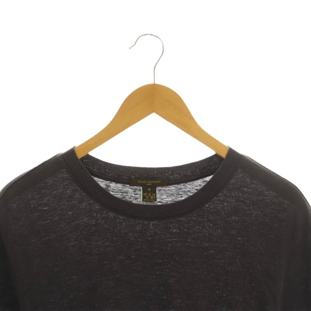 Louis Vuitton T-Shirt Linen Logo Print S Purple — view 3