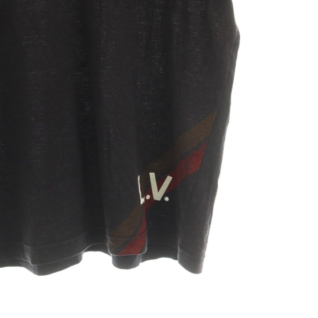 Louis Vuitton T-Shirt Linen Logo Print S Purple — view 4