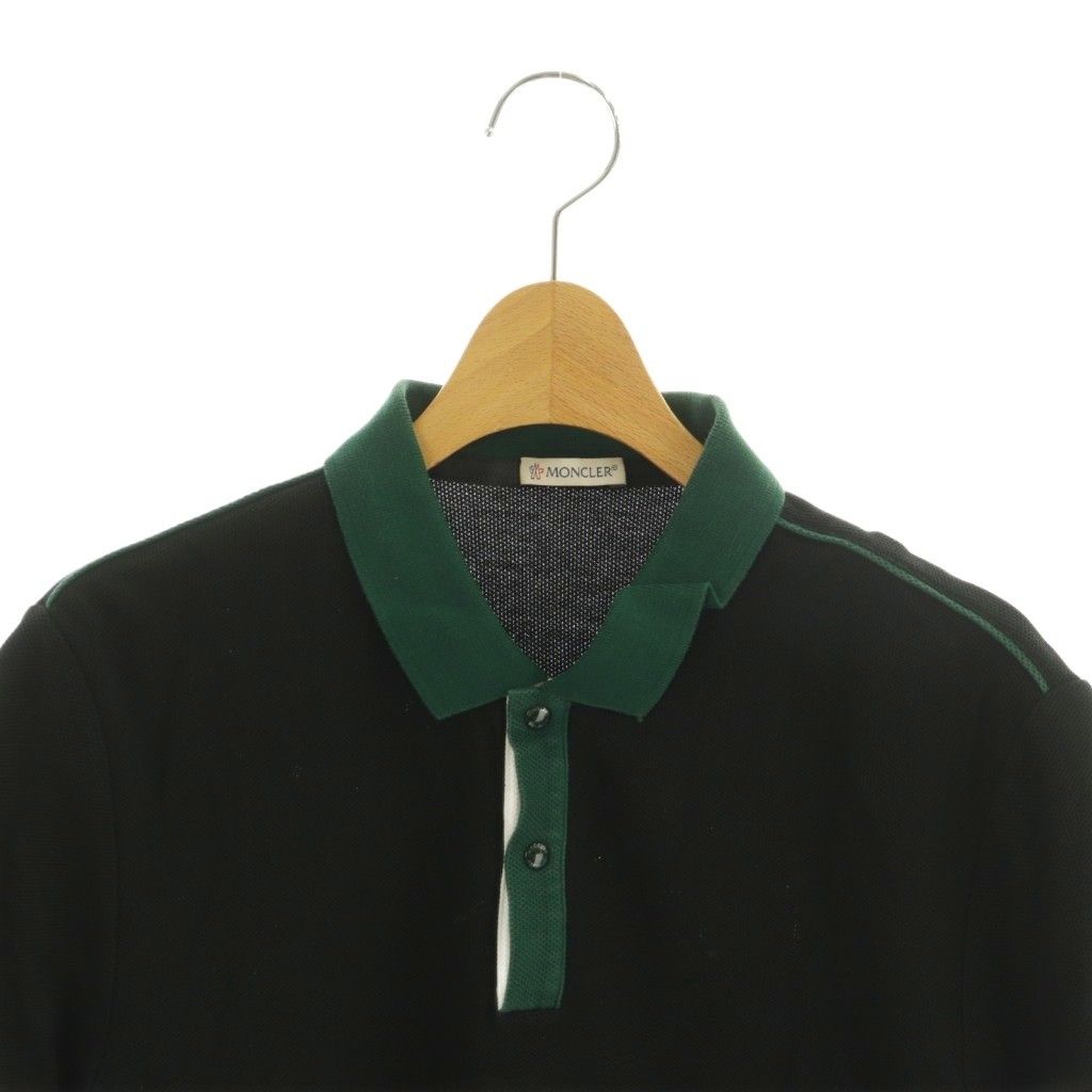 Moncler Maglia Polo Manica Corta Shirt Short Sleeve M Black Green — view 3