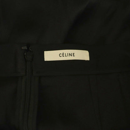 Celine Phoebe Philo Era Skirt Knee Length Silk 36 Black — view 6