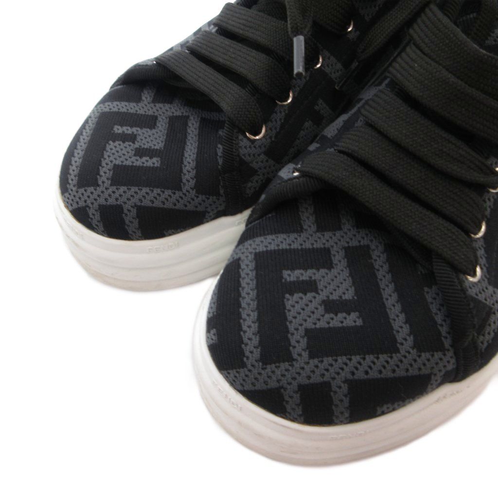 Fendi Sneakers Shoes Low Cut Zucca Pattern 36 Gray — view 5
