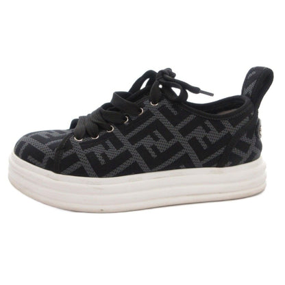 Fendi Sneakers Shoes Low Cut Zucca Pattern 36 Gray
