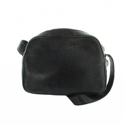 Celine Vintage Shoulder Bag Crossbody Leather Logo Black — view 2