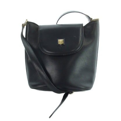 Celine Vintage Shoulder Bag Crossbody Leather Navy