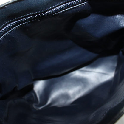Celine Vintage Shoulder Bag Crossbody Leather Navy — view 5