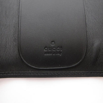 Gucci Key Case 6 Consecutive GG Pattern Canvas Leather Logo Plate Black Key — view 6