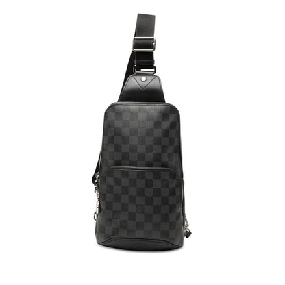 Louis Vuitton Damier Avenue Sling Bag Black Leather