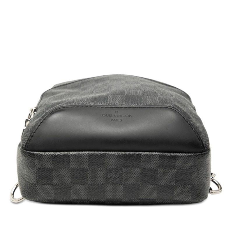 Louis Vuitton Damier Avenue Sling Bag Black Leather — view 3