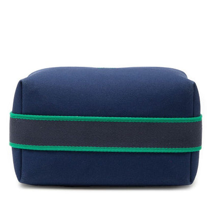 Hermes Bride-a-Brac PM Handbag Navy Green Cotton — view 3