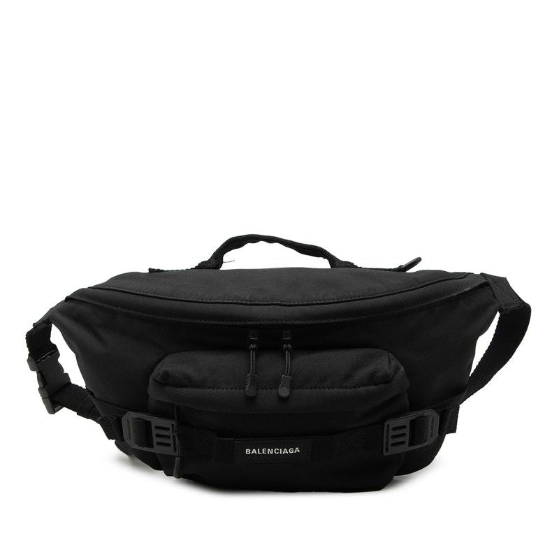 Balenciaga Army Large Belt Bag Black Polyester Polyamide