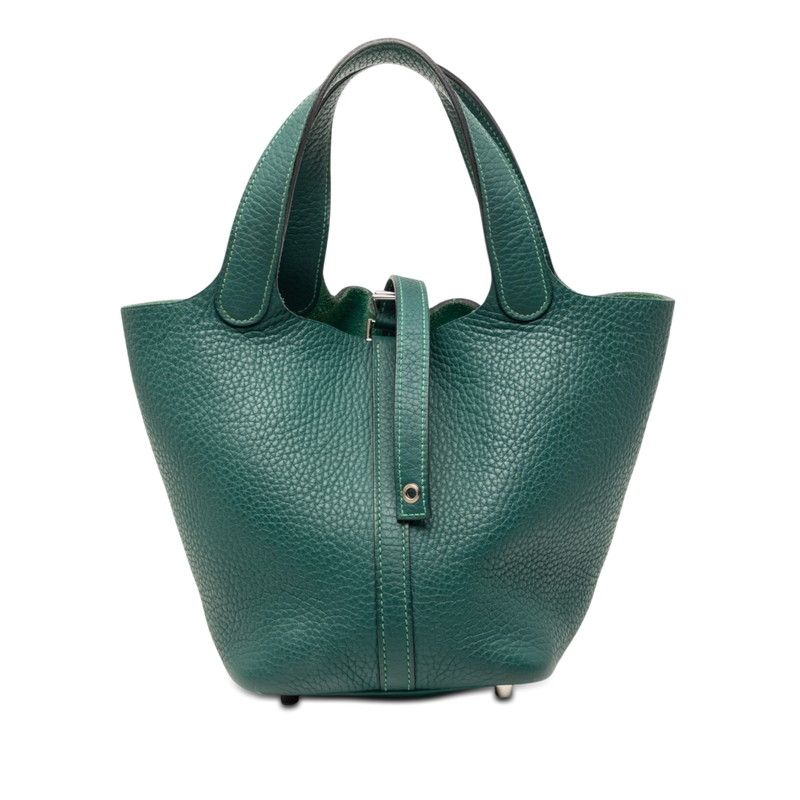 Hermes Picotin Lock PM Handbag Malachite Green Togo