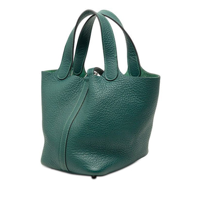 Hermes Picotin Lock PM Handbag Malachite Green Togo — view 2