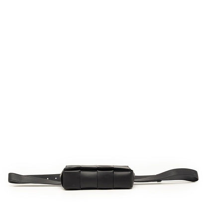 Bottega Veneta Maxi Intrecciato Cassette Belt Bag Black Leather — view 3
