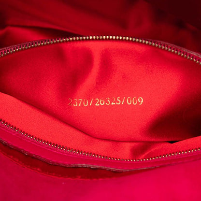 Fendi Mamma Bucket Logo Shoulder Bag Pink Suede Leather — view 6
