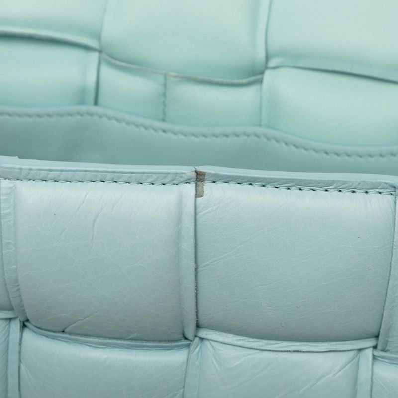 Bottega Veneta Maxi Intrecciato Padded Cassette Crossbody Shoulder Bag Blue — view 5