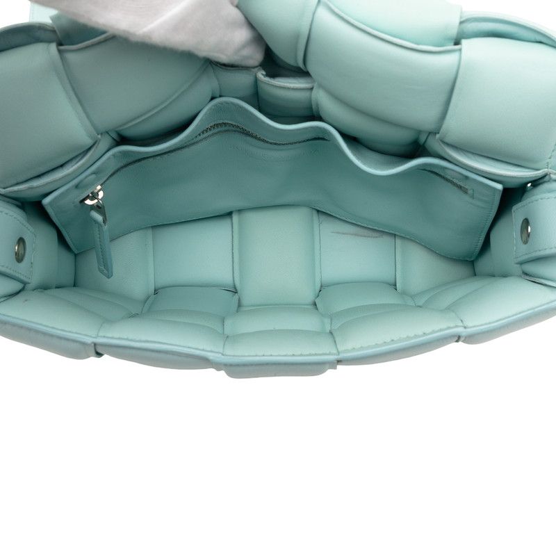 Bottega Veneta Maxi Intrecciato Padded Cassette Crossbody Shoulder Bag Blue — view 6