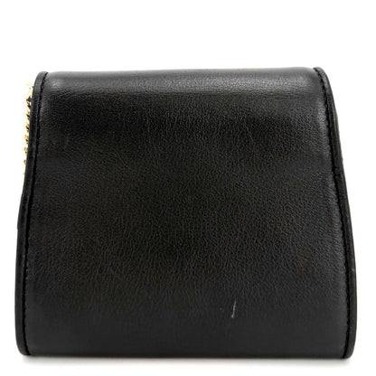 Gucci Chain Wallet Blanc Di Shoulder Bag Pochette Crossbody GG Leather Black — view 2
