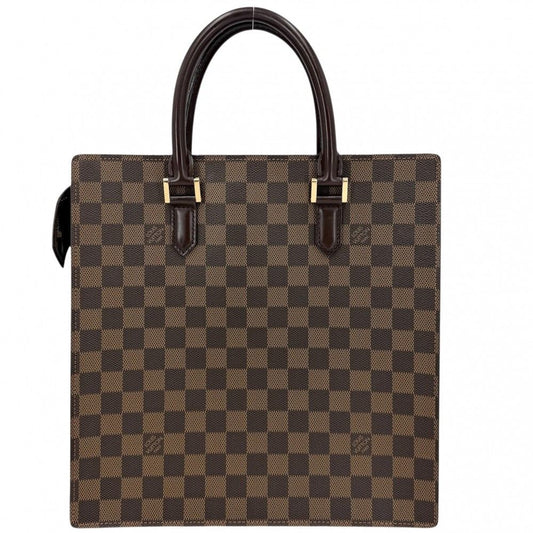 Louis Vuitton Tote Venice PM Handbag Damier Canvas Brown Gold