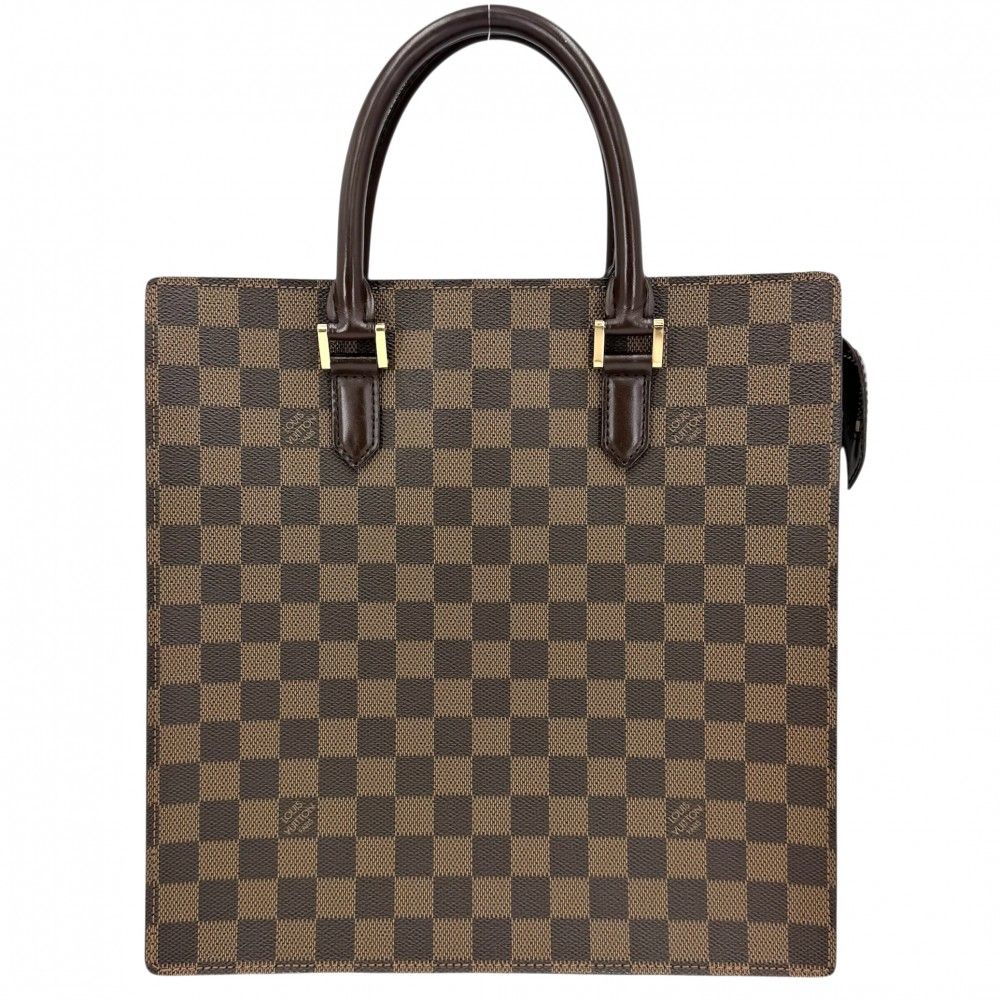 Louis Vuitton Tote Venice PM Handbag Damier Canvas Brown Gold — view 2