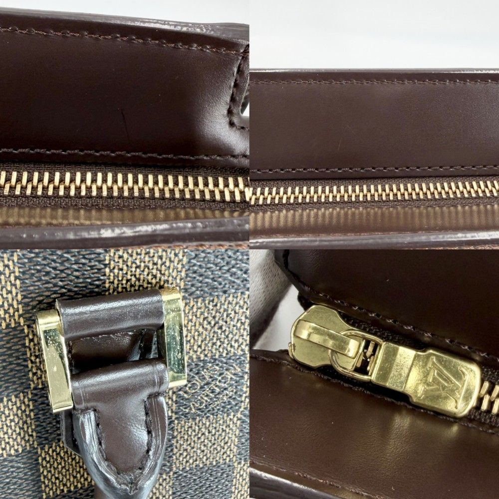 Louis Vuitton Tote Venice PM Handbag Damier Canvas Brown Gold — view 7