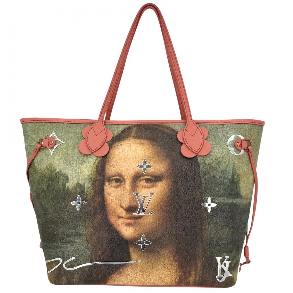 Louis Vuitton Tote Masters Collection Neverfull MM Mona Lisa Poppy Petal — view 2