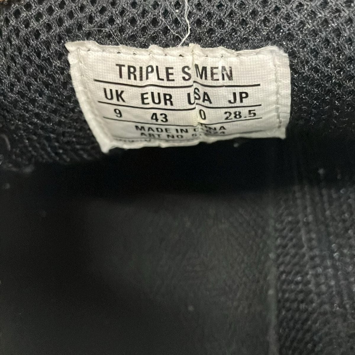 Balenciaga Sneakers Triple S Black Leather — view 6