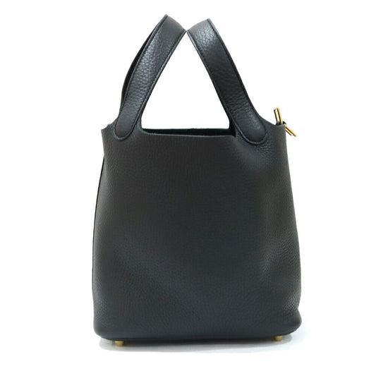 Hermes Picotin Lock PM Black Taurillon Gold Bag