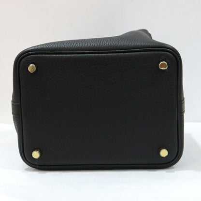 Hermes Picotin Lock PM Black Taurillon Gold Bag — view 5