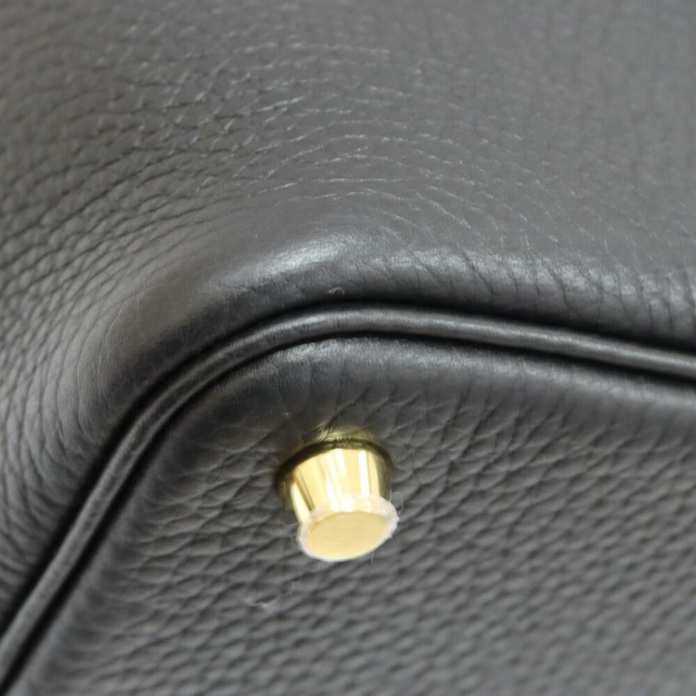 Hermes Picotin Lock PM Black Taurillon Gold Bag — view 7