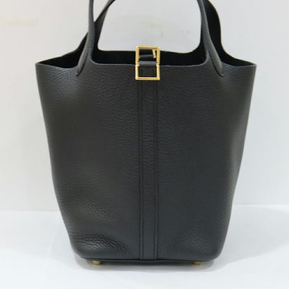 Hermes Picotin Lock PM Black Taurillon Gold Bag — view 4