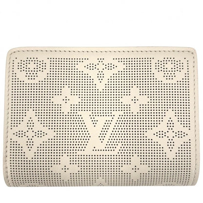 Louis Vuitton Trifold Wallet Monogram Mahina Portefeuille Compact Mini Ivory