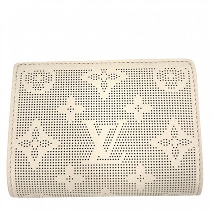 Louis Vuitton Trifold Wallet Monogram Mahina Portefeuille Compact Mini Ivory — view 2