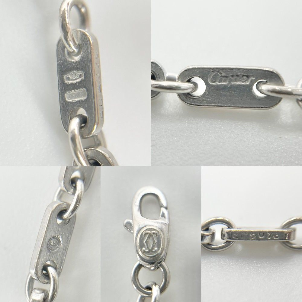 Cartier Bangle Figaro 18k WG Bracelet White Gold — view 3