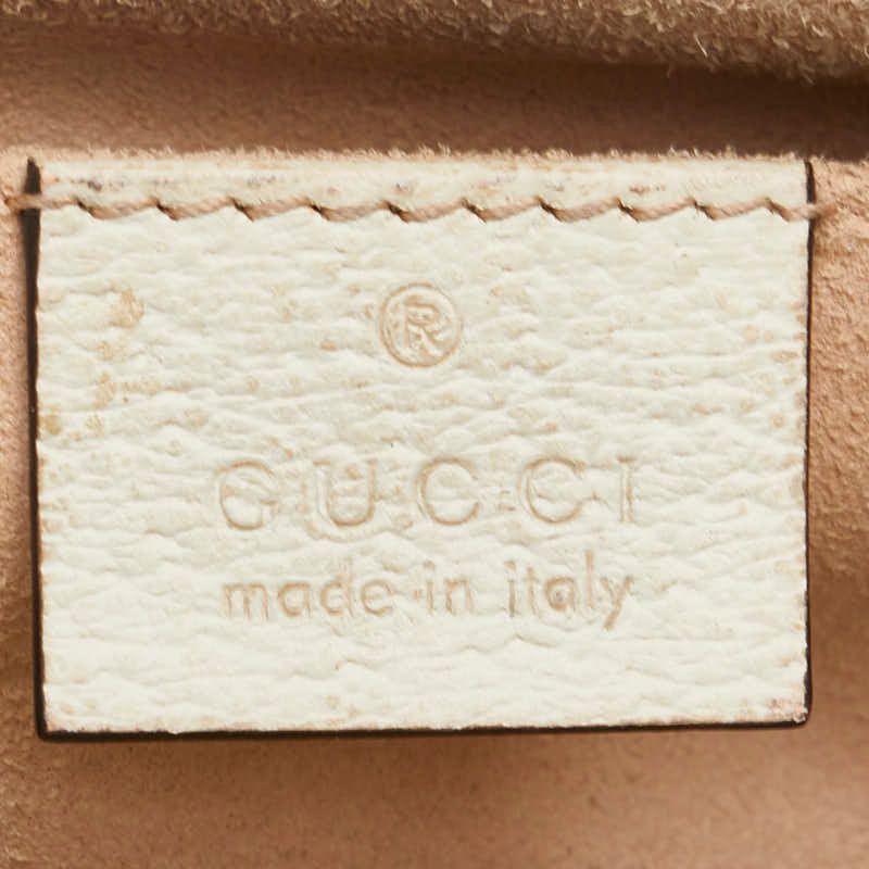 Gucci Ophidia Sherry Line Chain Crossbody Shoulder Bag White Ivory Leather — view 6
