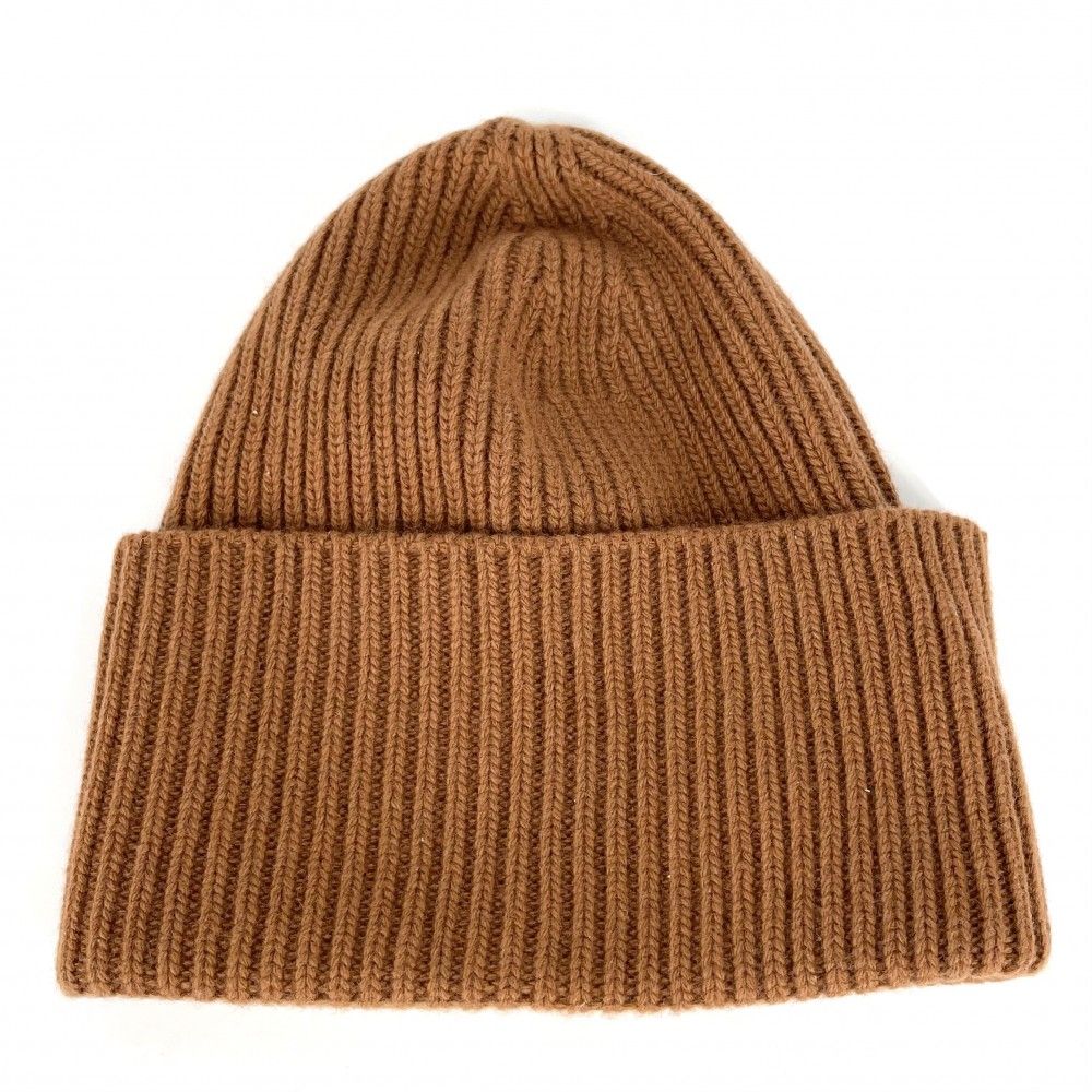 Louis Vuitton Knit Cap Bi Ni LV Head Line Cap Hat S Wool Brown — view 2